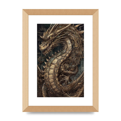 Majestic Japanese Dragon Art: Mythical Creature Illustration