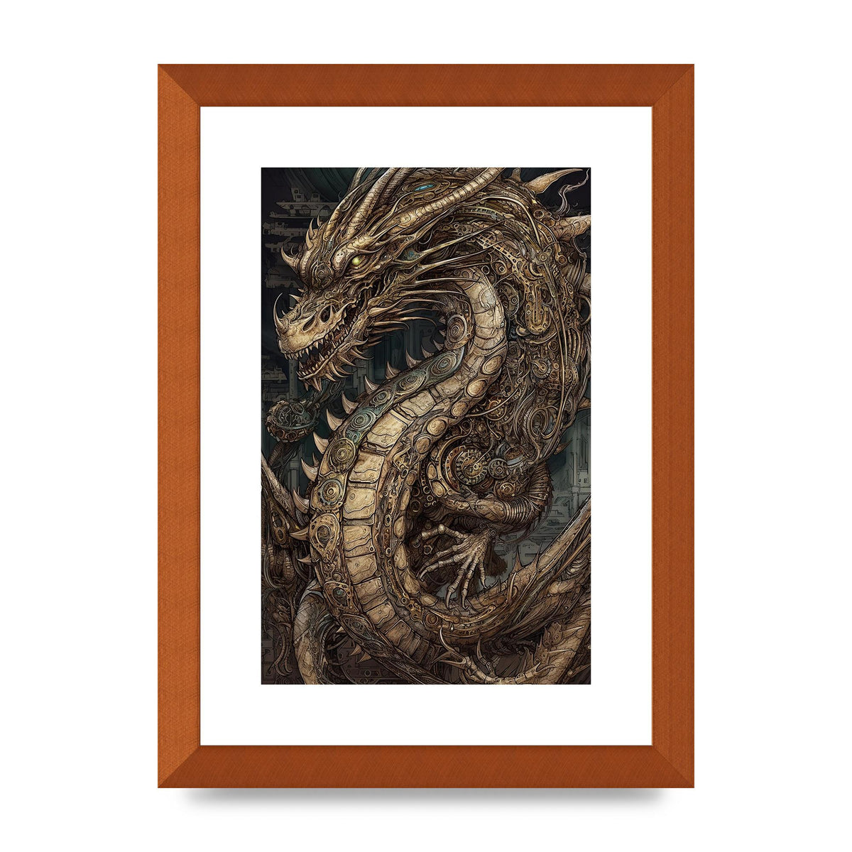Majestic Japanese Dragon Art: Mythical Creature Illustration