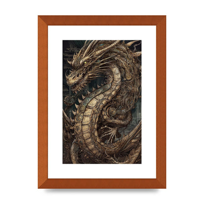 Majestic Japanese Dragon Art: Mythical Creature Illustration