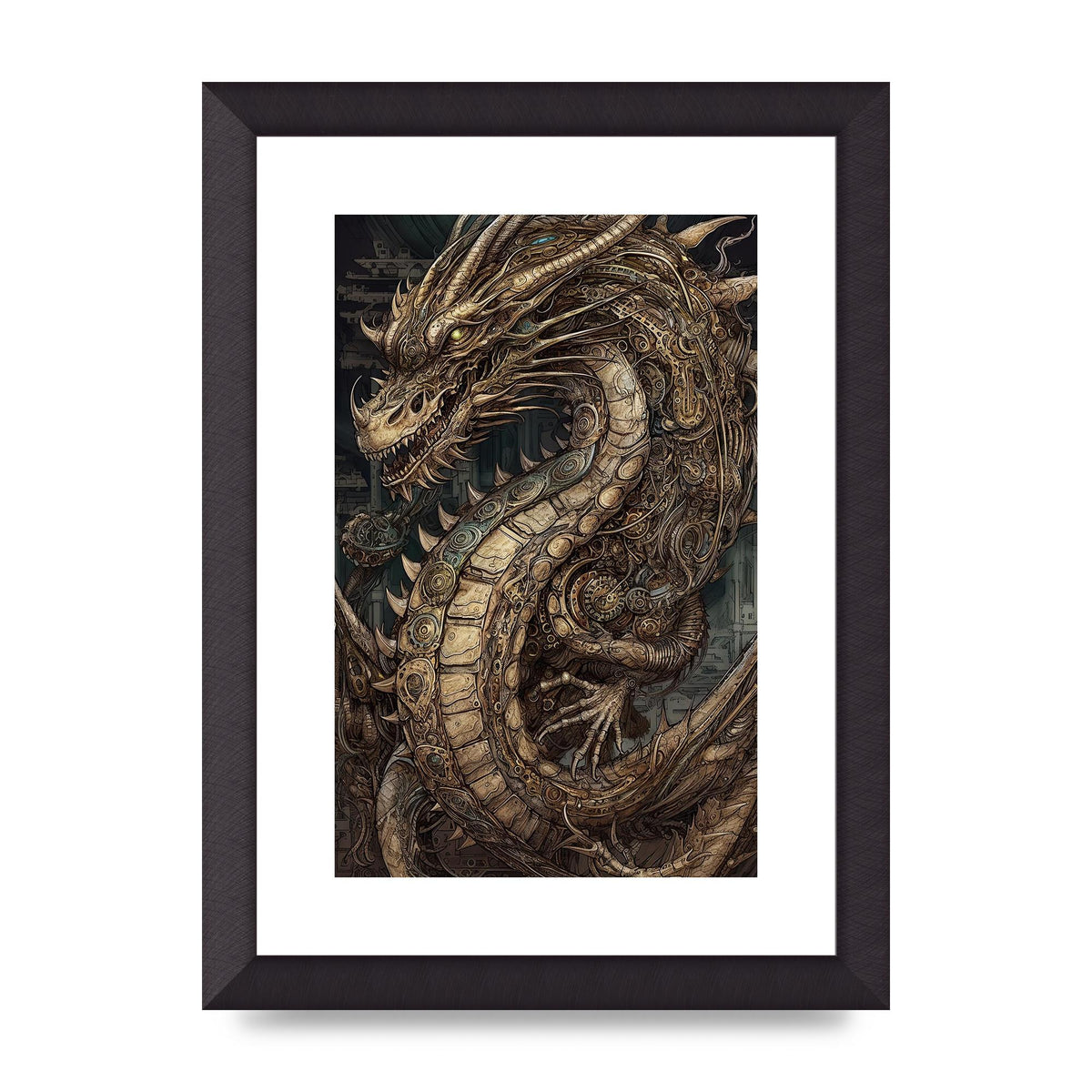 Majestic Japanese Dragon Art: Mythical Creature Illustration