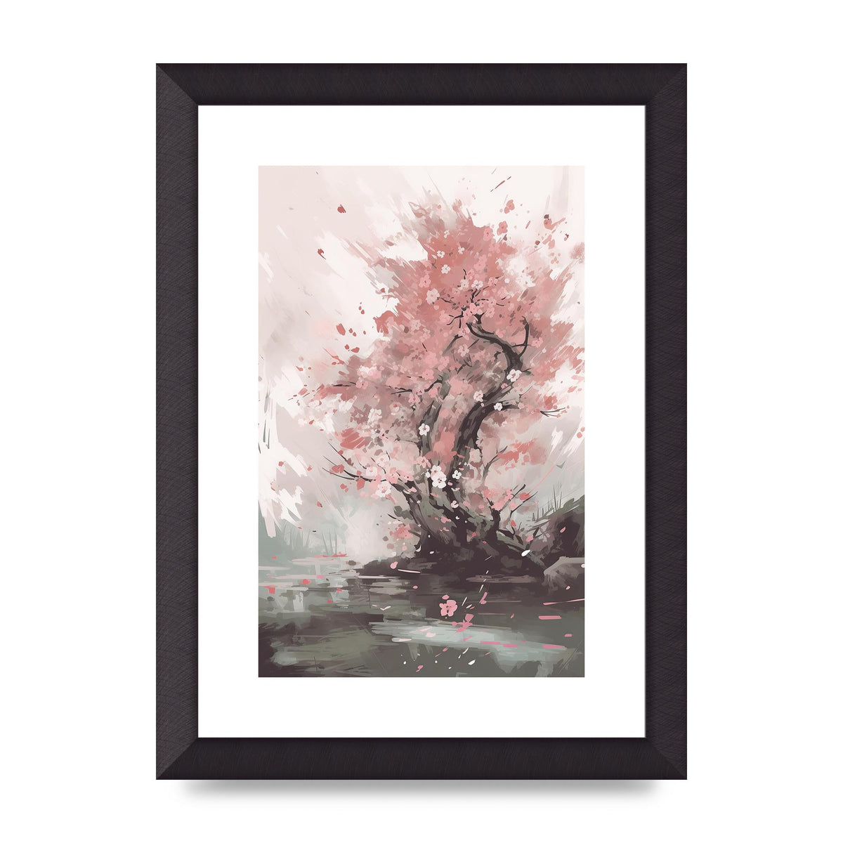 Cherry Blossom Tree in Full Bloom Wall Art