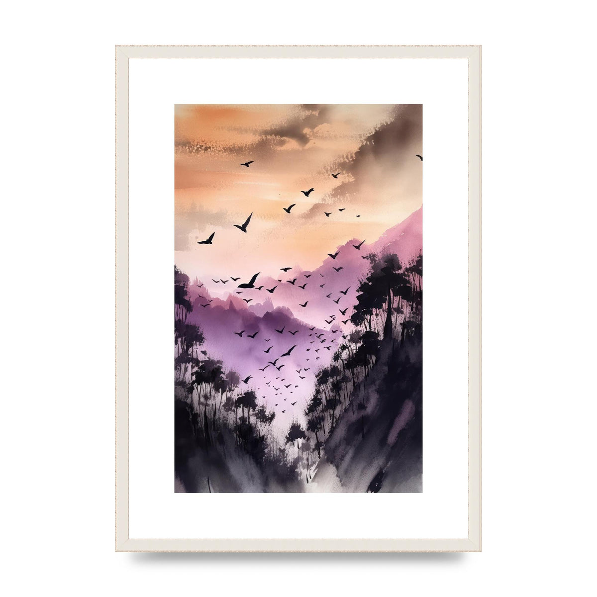 Swift Sumi-e Whispering Swallow in Twilight
