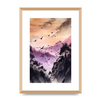Swift Sumi-e Whispering Swallow in Twilight