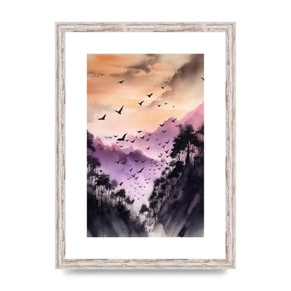 Swift Sumi-e Whispering Swallow in Twilight