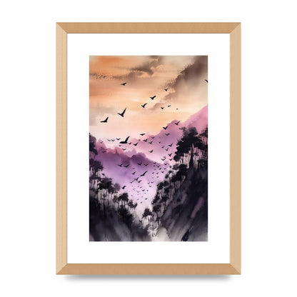 Swift Sumi-e Whispering Swallow in Twilight