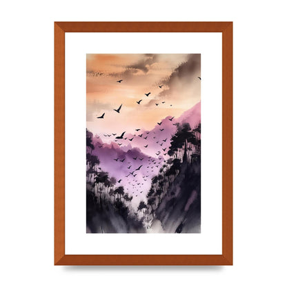 Swift Sumi-e Whispering Swallow in Twilight