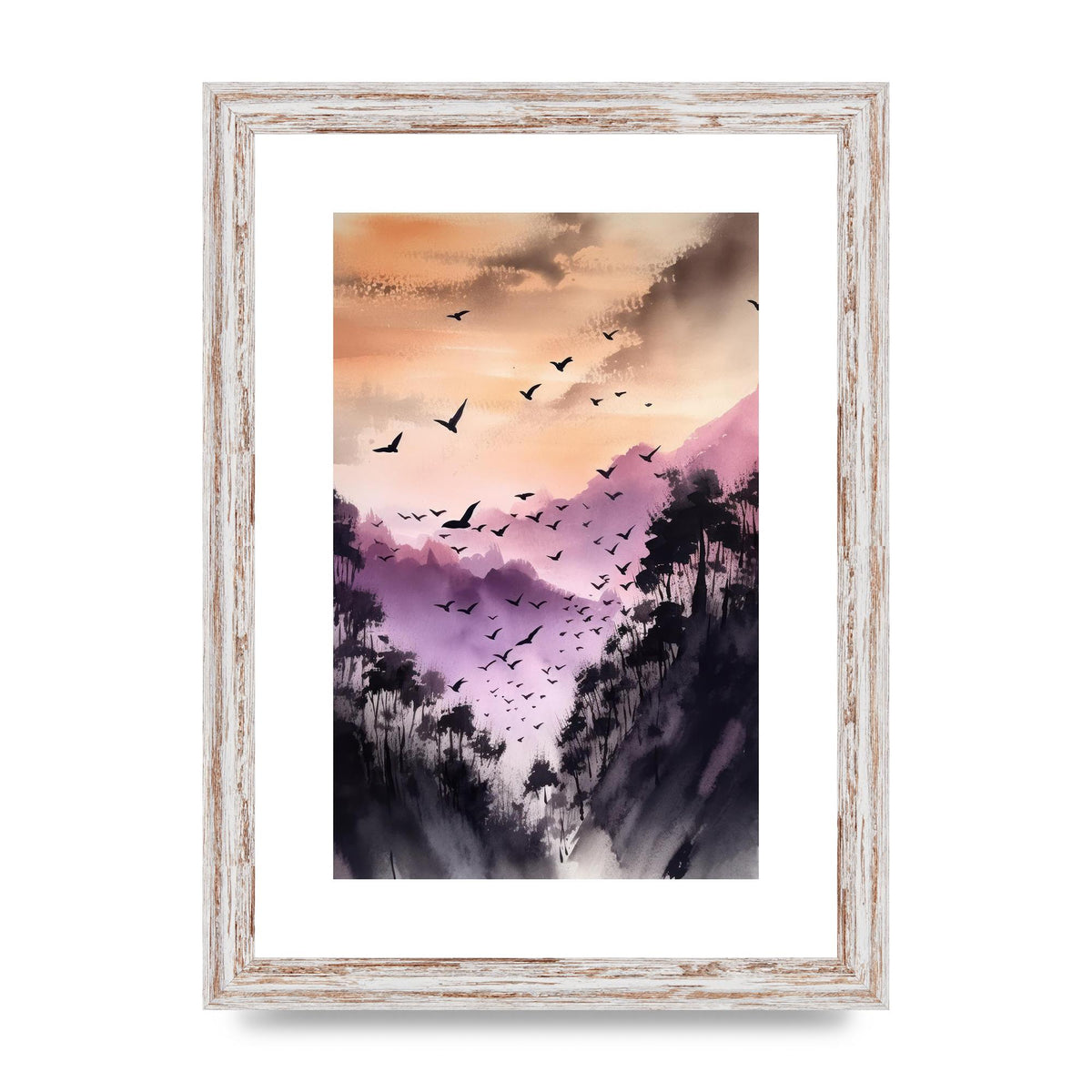 Swift Sumi-e Whispering Swallow in Twilight