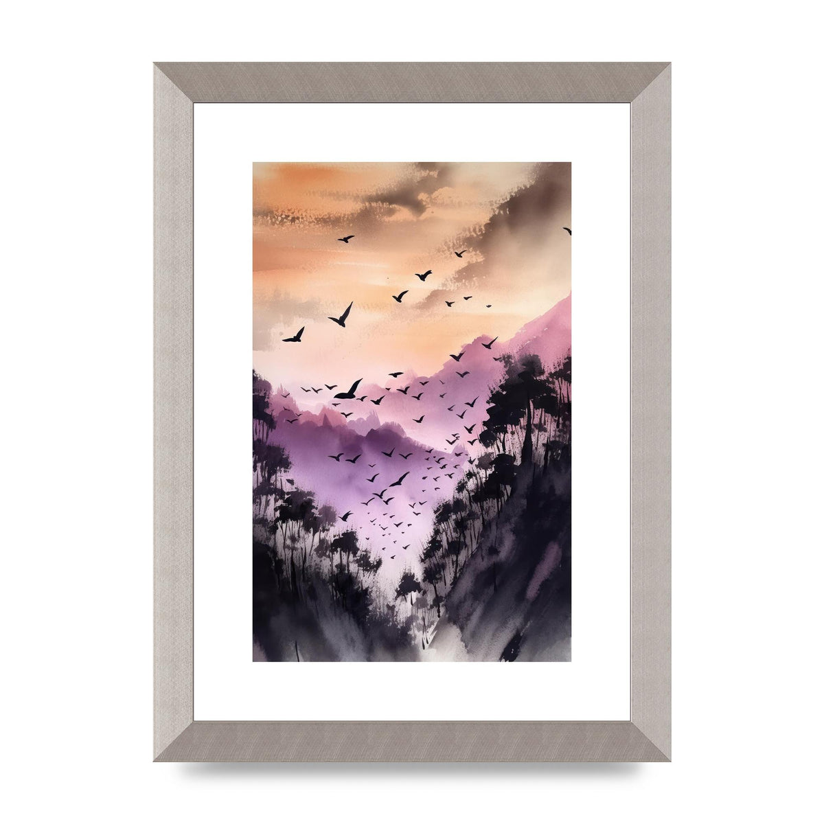 Swift Sumi-e Whispering Swallow in Twilight