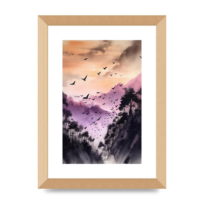 Swift Sumi-e Whispering Swallow in Twilight