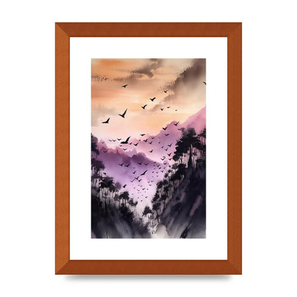 Swift Sumi-e Whispering Swallow in Twilight