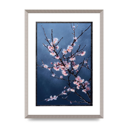 Ethereal Pink Cherry Blossoms in Twilight
