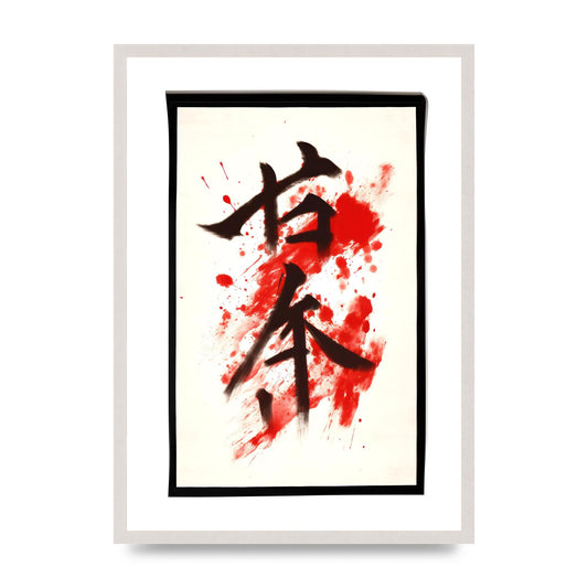 Exquisite Japanese Calligraphy on White