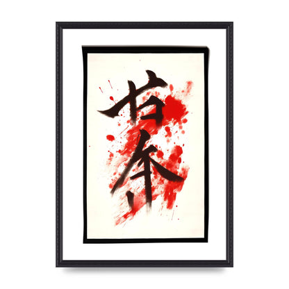 Exquisite Japanese Calligraphy on White