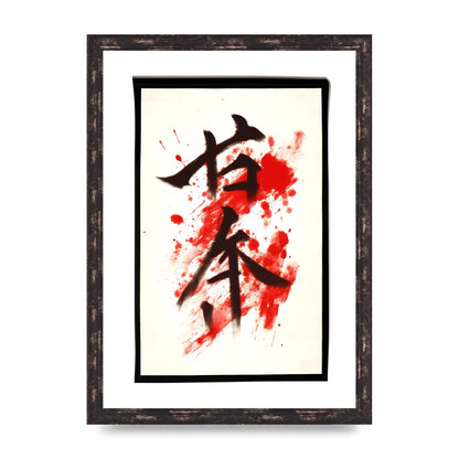 Exquisite Japanese Calligraphy on White