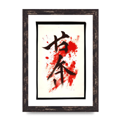 Exquisite Japanese Calligraphy on White