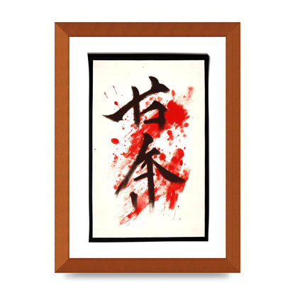 Exquisite Japanese Calligraphy on White