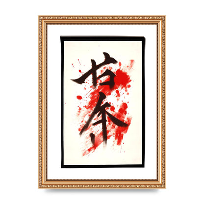 Exquisite Japanese Calligraphy on White
