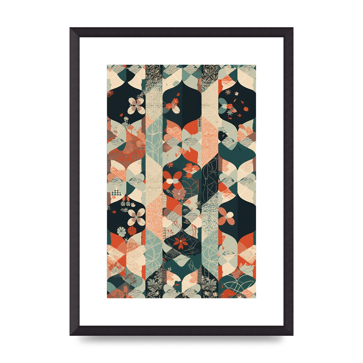 Modern Flat Design with Symmetrical Pattern