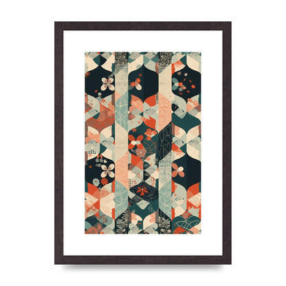 Modern Flat Design with Symmetrical Pattern
