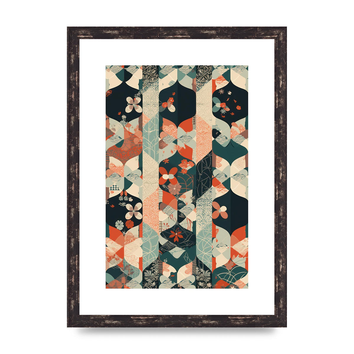 Modern Flat Design with Symmetrical Pattern