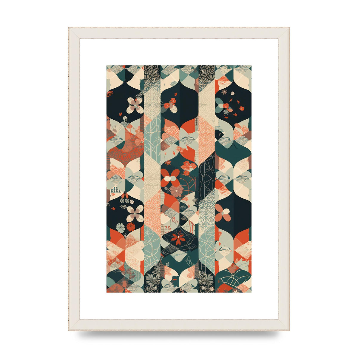 Modern Flat Design with Symmetrical Pattern