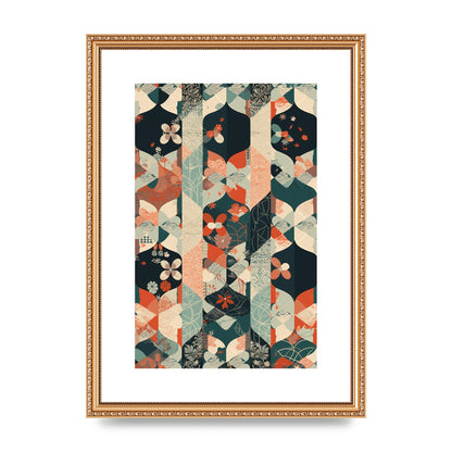 Modern Flat Design with Symmetrical Pattern