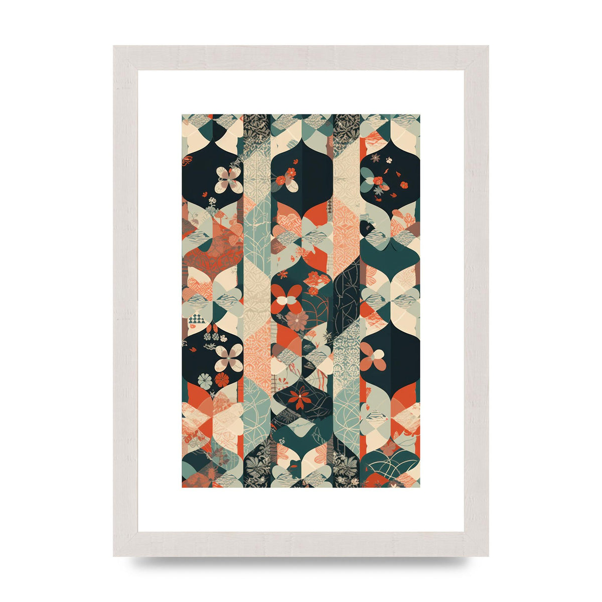 Modern Flat Design with Symmetrical Pattern