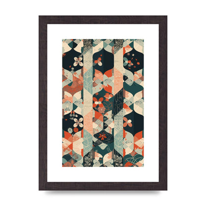 Modern Flat Design with Symmetrical Pattern