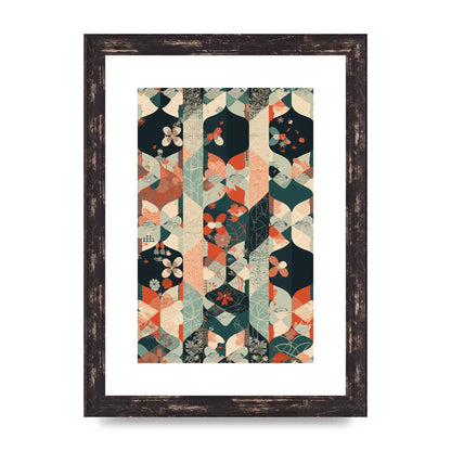 Modern Flat Design with Symmetrical Pattern