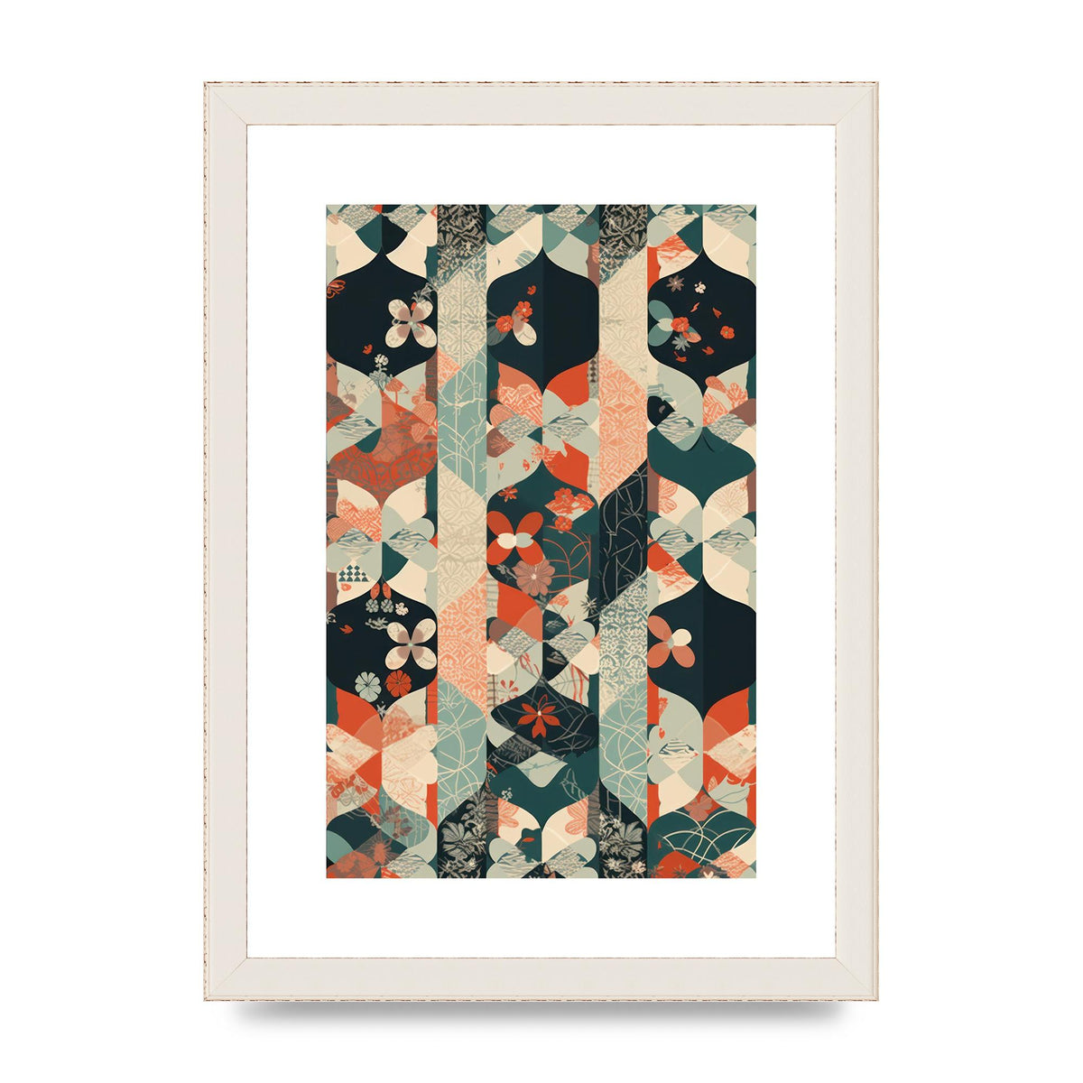 Modern Flat Design with Symmetrical Pattern