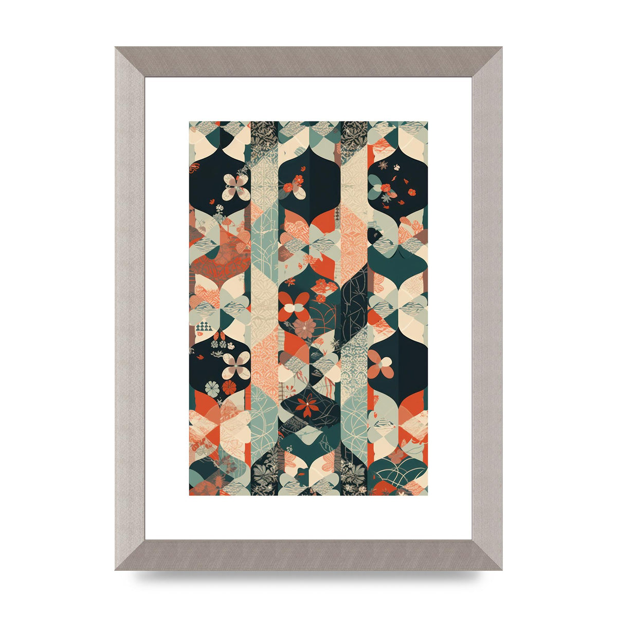Modern Flat Design with Symmetrical Pattern