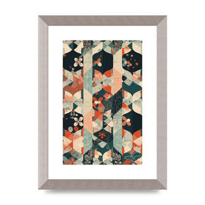 Modern Flat Design with Symmetrical Pattern