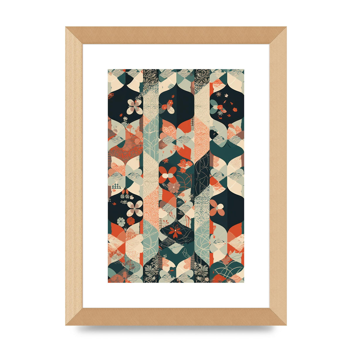Modern Flat Design with Symmetrical Pattern