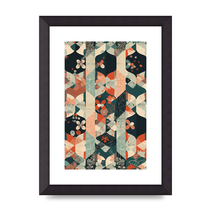 Modern Flat Design with Symmetrical Pattern