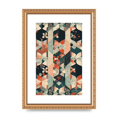Modern Flat Design with Symmetrical Pattern