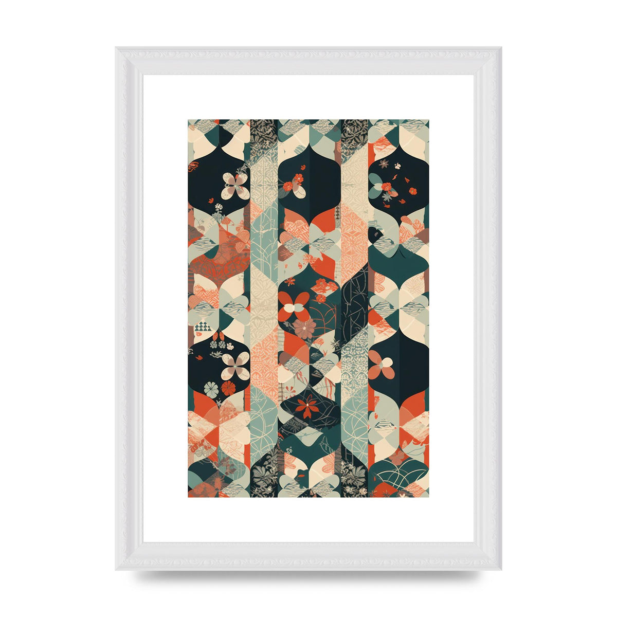 Modern Flat Design with Symmetrical Pattern