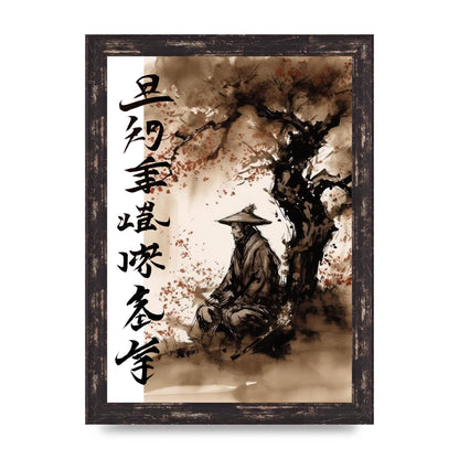 Ronin Samurai Under Cherry Blossom