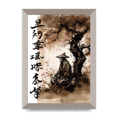 Ronin Samurai Under Cherry Blossom