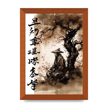 Ronin Samurai Under Cherry Blossom