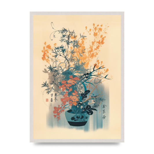 Stunning Ikebana Risograph Artwork