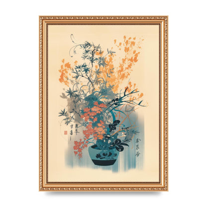 Stunning Ikebana Risograph Artwork