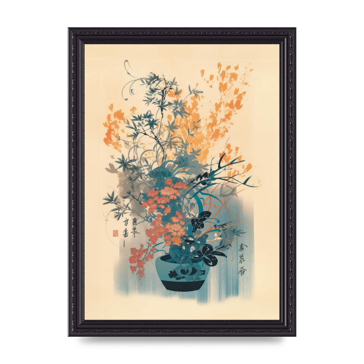 Stunning Ikebana Risograph Artwork