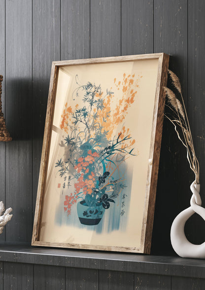 Stunning Ikebana Risograph Artwork