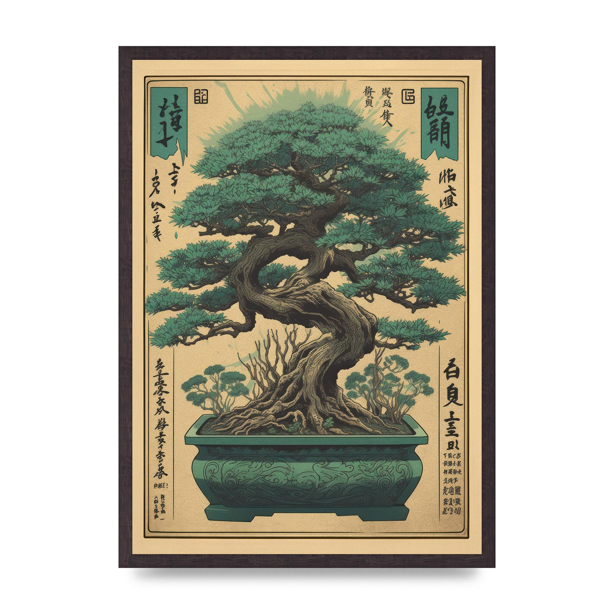 Majestic Bonsai Tree Risograph