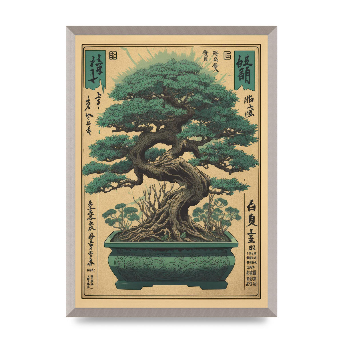 Majestic Bonsai Tree Risograph