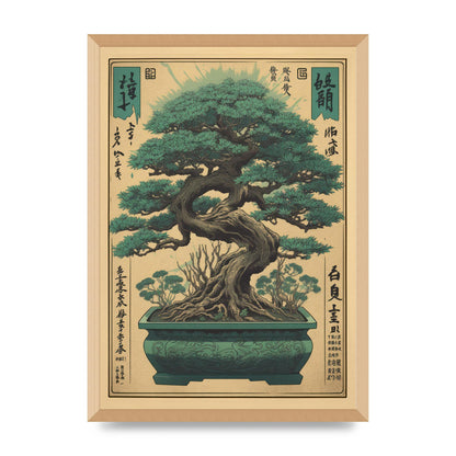 Majestic Bonsai Tree Risograph
