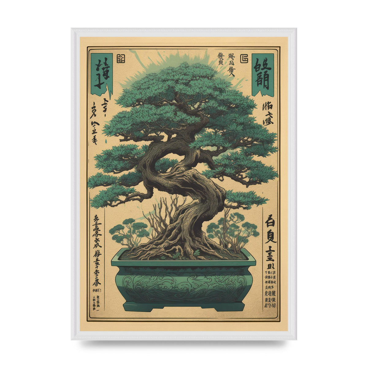 Majestic Bonsai Tree Risograph
