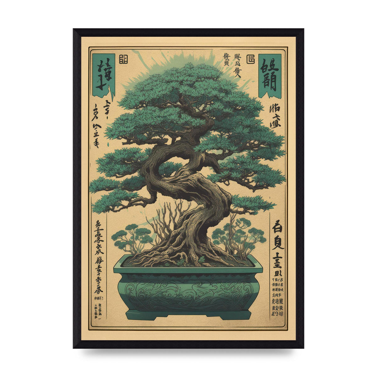 Majestic Bonsai Tree Risograph
