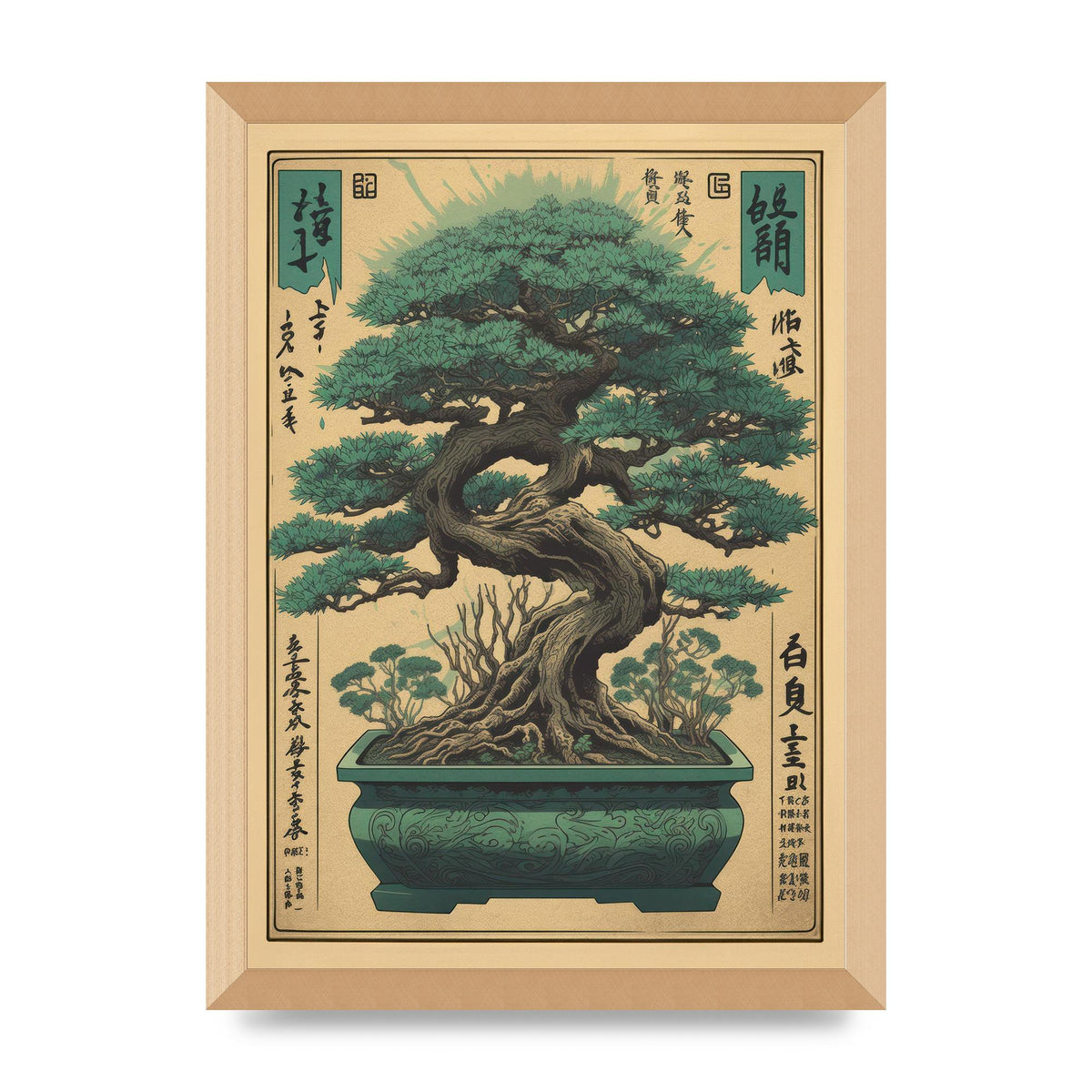 Majestic Bonsai Tree Risograph