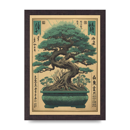 Majestic Bonsai Tree Risograph